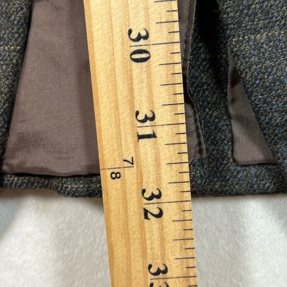 Samuelsohn Made in Canada 100% Wool Brown Plaid Classic Sports Coat Blazer EUC - Picture 13 of 15